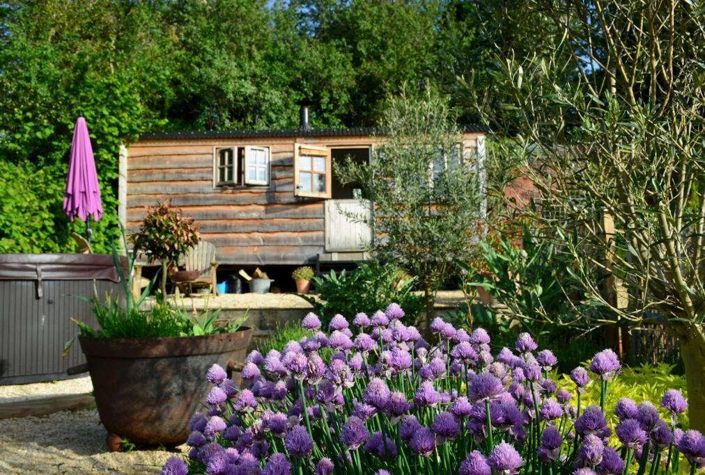 Luxury, Rural Shepherds Hut With Hot Tub Nr Bath Bristol Exteriér fotografie